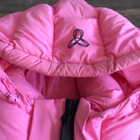 Aritzia TNA pink super puffer vest goose down xs - Picture 2 of 4